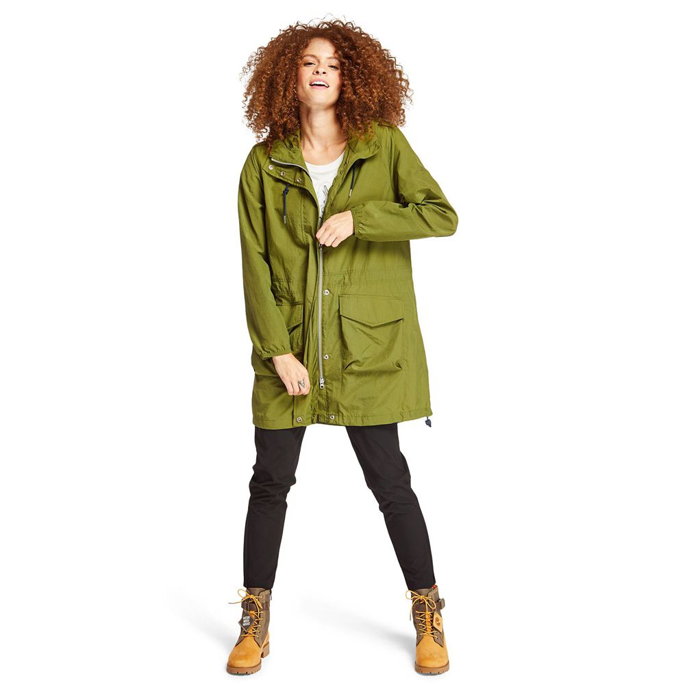 Timberland Womens Parka Lightweight Parka - Olive - India IG5093821